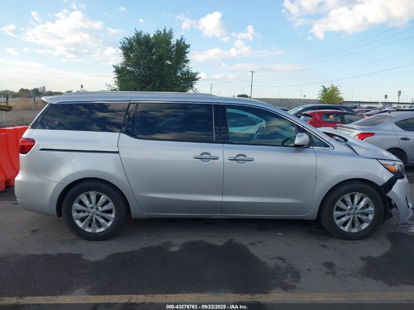 2017 Kia Sedona Ex VIN: KNDMC5C11H6255436 Lot: 43276763