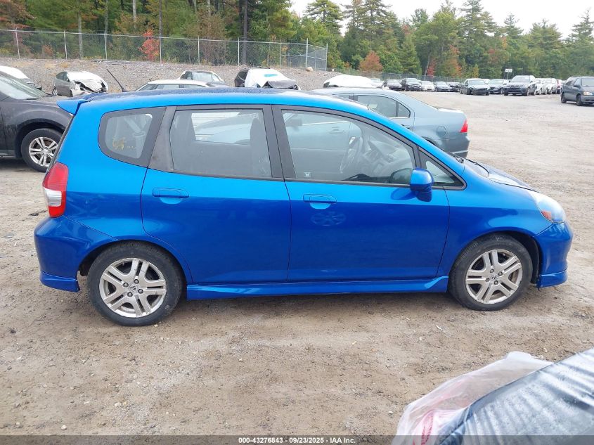 2008 Honda Fit Sport VIN: JHMGD38648S027763 Lot: 43276843