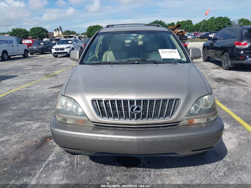 2000 Lexus Rx 300 VIN: JT6GF10U9Y0048654 Lot: 43276839