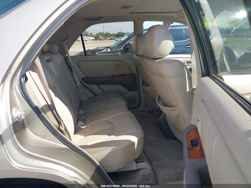 2000 Lexus Rx 300 VIN: JT6GF10U9Y0048654 Lot: 43276839