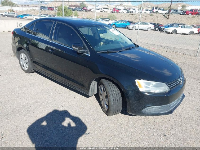 2013 Volkswagen Jetta 2.5L Se black sedan gasoline 3VWDX7AJ7DM440522 photo #1