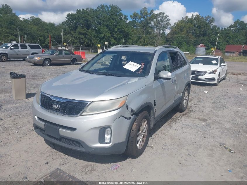 2014 Kia Sorento Lx VIN: 5XYKT4A61EG493389 Lot: 43276893