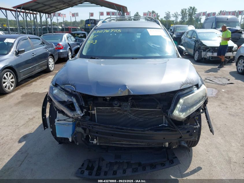 2016 Nissan Rogue Sv VIN: KNMAT2MV7GP682132 Lot: 43276985