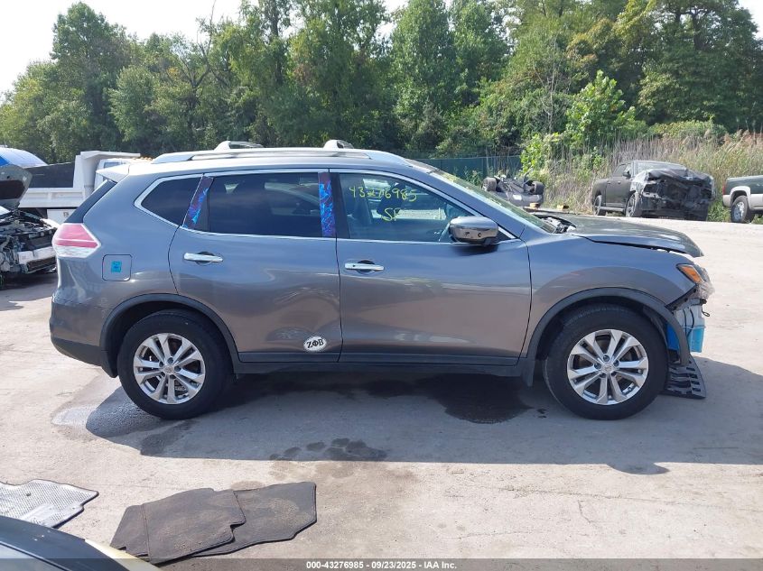 2016 Nissan Rogue Sv VIN: KNMAT2MV7GP682132 Lot: 43276985