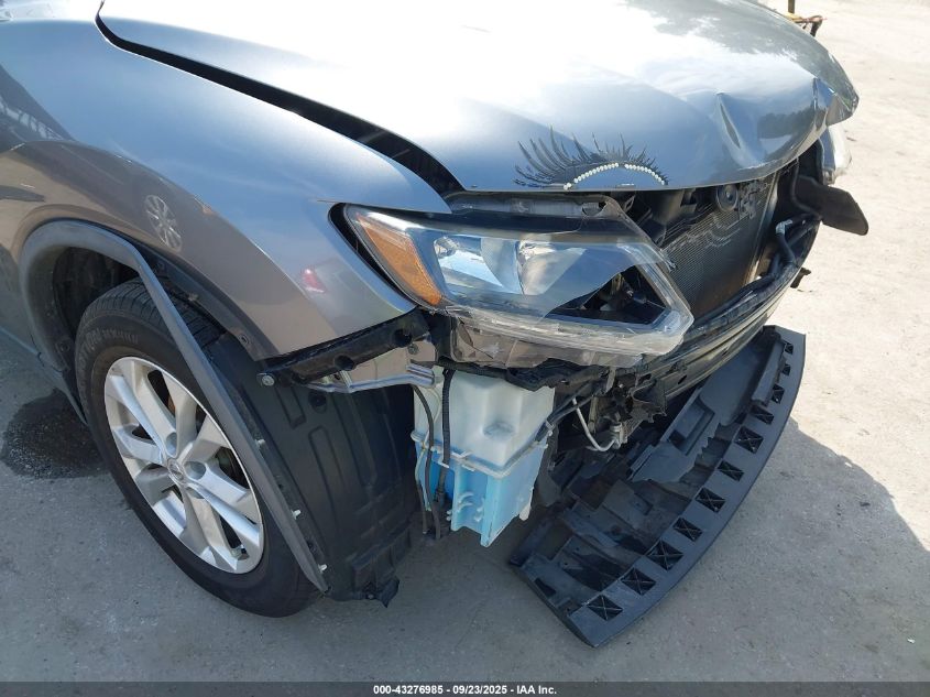 2016 Nissan Rogue Sv VIN: KNMAT2MV7GP682132 Lot: 43276985