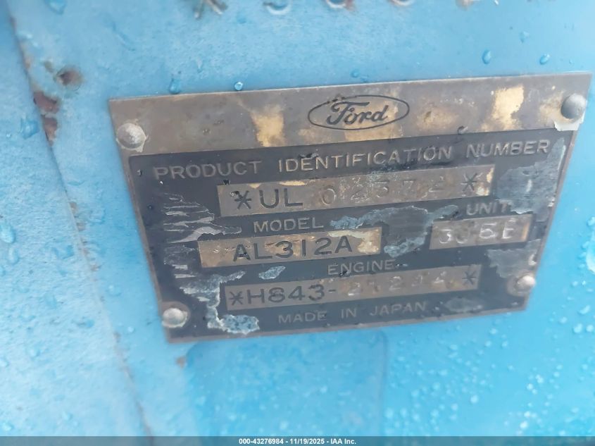 UL02372 1985 FORD  photo no. 9