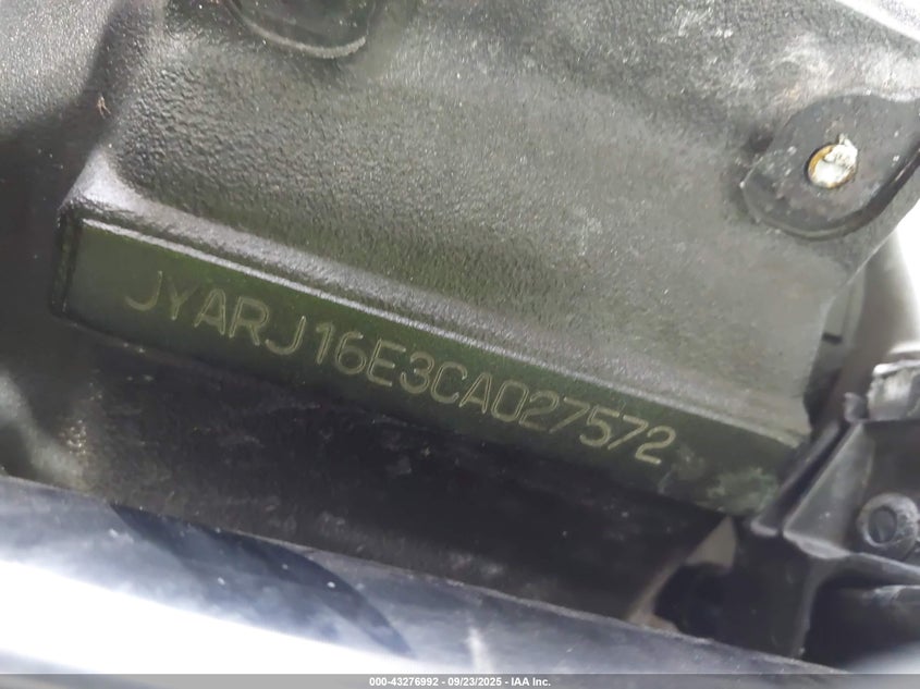 2012 YAMAHA YZFR6 JYARJ16E3CA027572