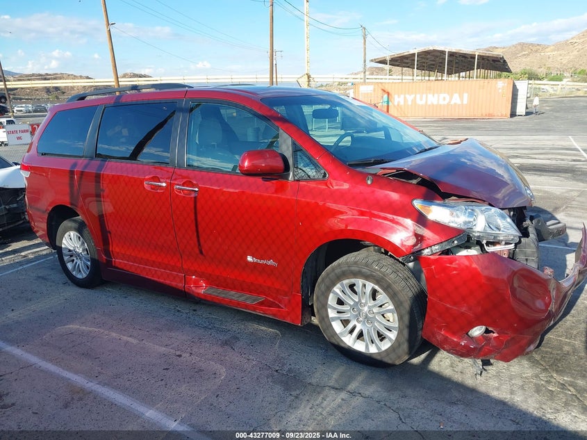 2014 Toyota Sienna Xle V6 8 Passenger VIN: 5TDYK3DC0ES406822 Lot: 43277009