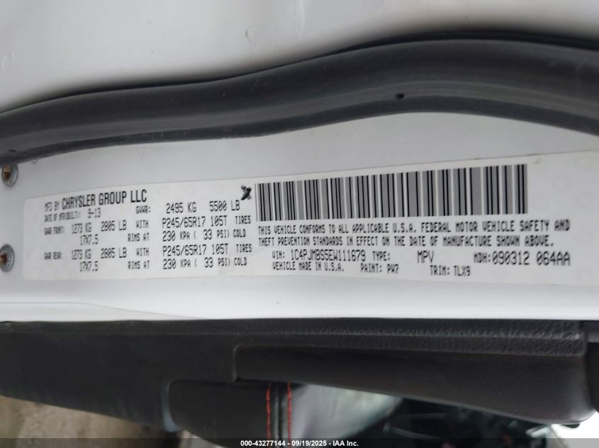 2014 Jeep Cherokee Trailhawk VIN: 1C4PJMBS5EW111679 Lot: 43277144