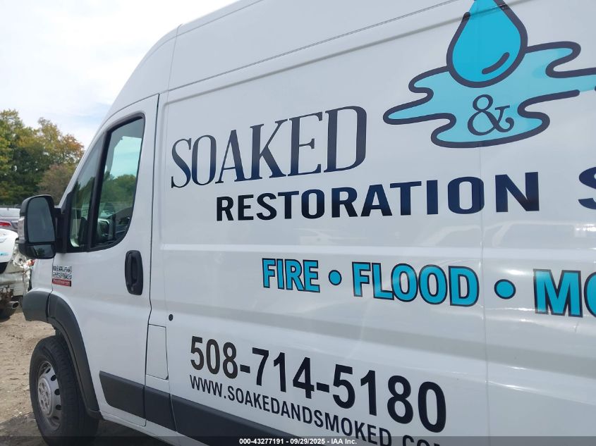 2019 Ram Promaster 2500 High Roof 136 Wb VIN: 3C6TRVCG9KE533474 Lot: 43277191