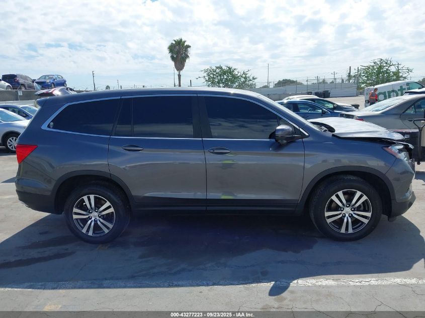 2018 Honda Pilot Ex VIN: 5FNYF5H33JB019612 Lot: 43277223