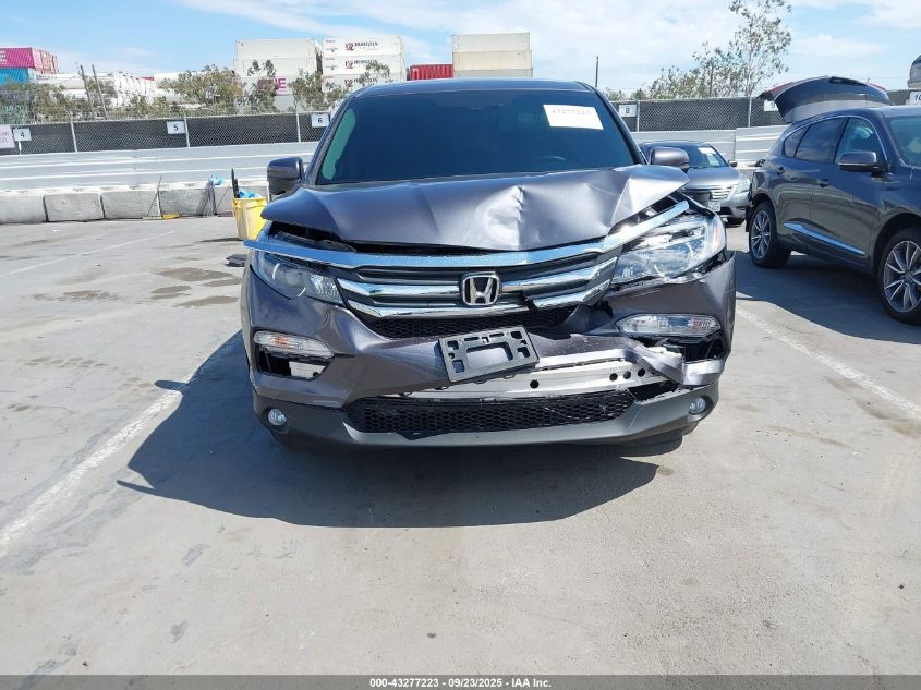 2018 Honda Pilot Ex VIN: 5FNYF5H33JB019612 Lot: 43277223