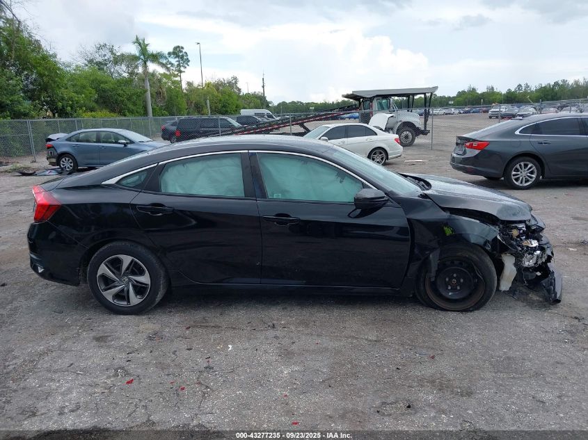 2019 Honda Civic Lx VIN: 19XFC2F62KE000648 Lot: 43277235