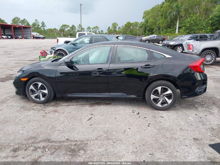 2019 Honda Civic Lx VIN: 19XFC2F62KE000648 Lot: 43277235