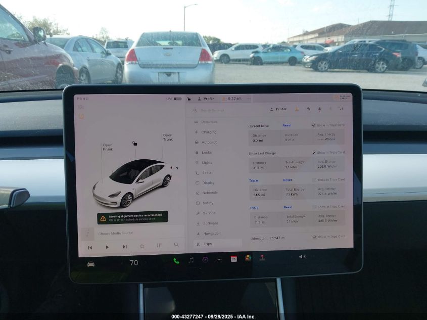 2019 Tesla Model 3 Long Range/Mid Range/Standard Range/Standard Range Plus VIN: 5YJ3E1EA3KF417932 Lot: 43277247