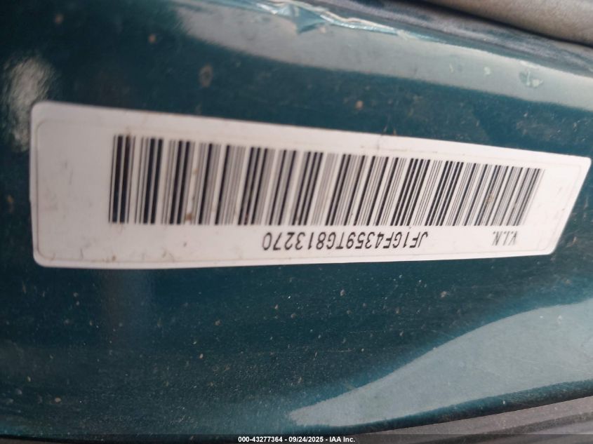 1996 Subaru Impreza L VIN: JF1GF4359TG813270 Lot: 43277364