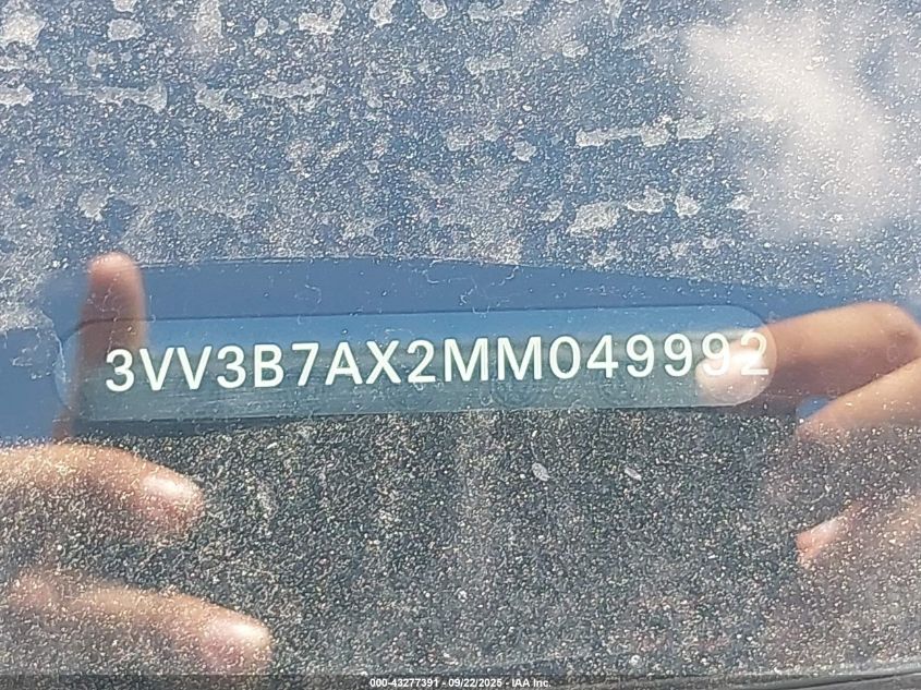 2021 Volkswagen Tiguan 2.0T Se/2.0T Se R-Line Black/2.0T Sel VIN: 3VV3B7AX2MM049992 Lot: 43277391