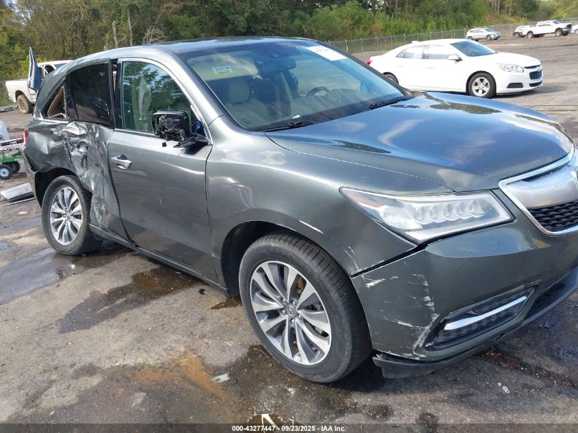 2014 Acura Mdx Technology Package VIN: 5FRYD3H43EB012103 Lot: 43277447