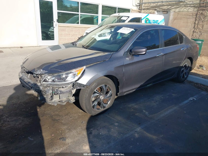 2016 Honda Accord Lx grey sedan gasoline 1HGCR2F30GA207364 photo #3