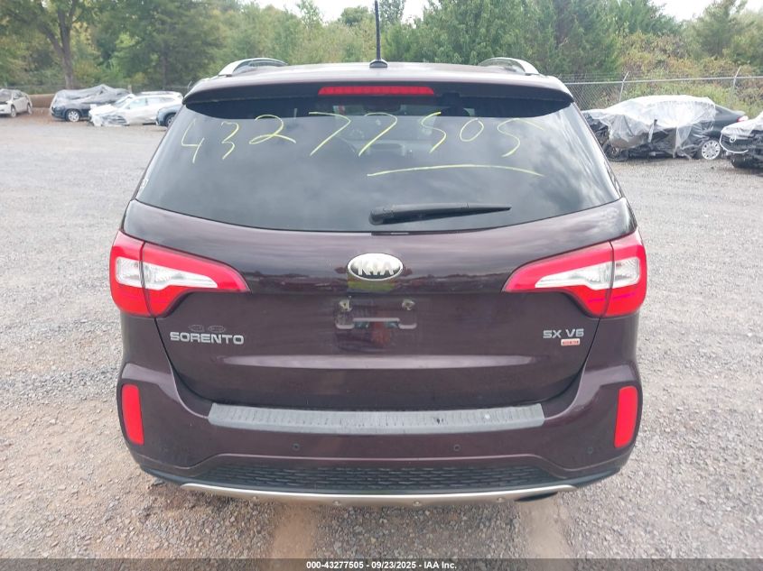 2014 Kia Sorento Sx V6 VIN: 5XYKWDA74EG433350 Lot: 43277505