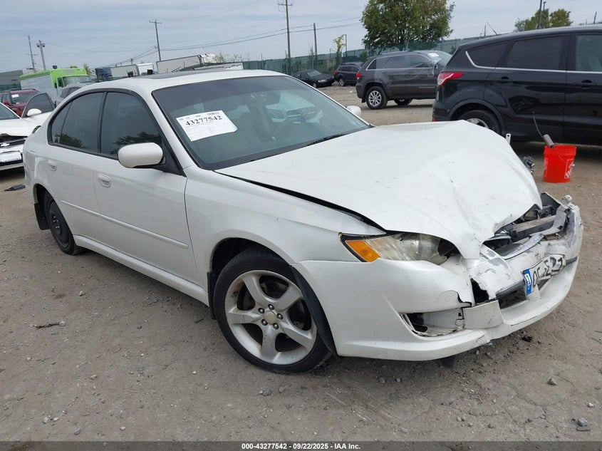 2009 Subaru Legacy 2.5I white sedan gasoline 4S3BL616797219774 photo #1