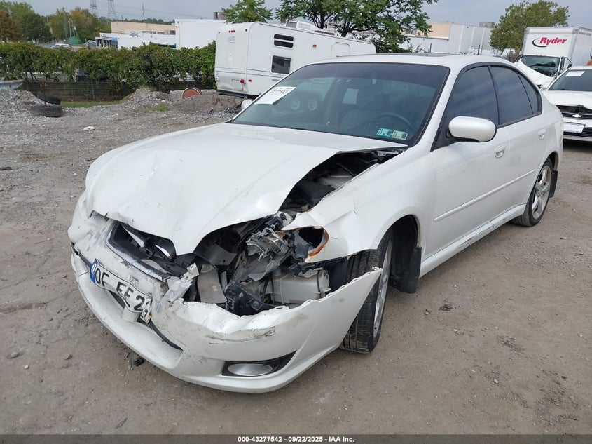 2009 Subaru Legacy 2.5I white sedan gasoline 4S3BL616797219774 photo #3