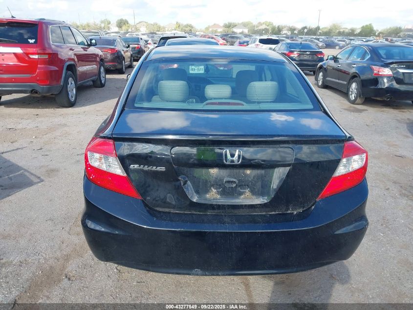 2012 Honda Civic Lx VIN: 2HGFB2F48CH112363 Lot: 43277549