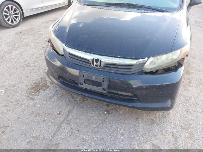 2012 Honda Civic Lx VIN: 2HGFB2F48CH112363 Lot: 43277549