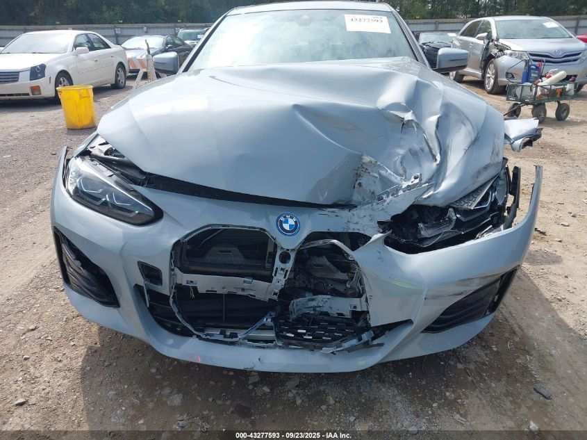 2023 BMW I4 Edrive40 VIN: WBY73AW03PFN60829 Lot: 43277593