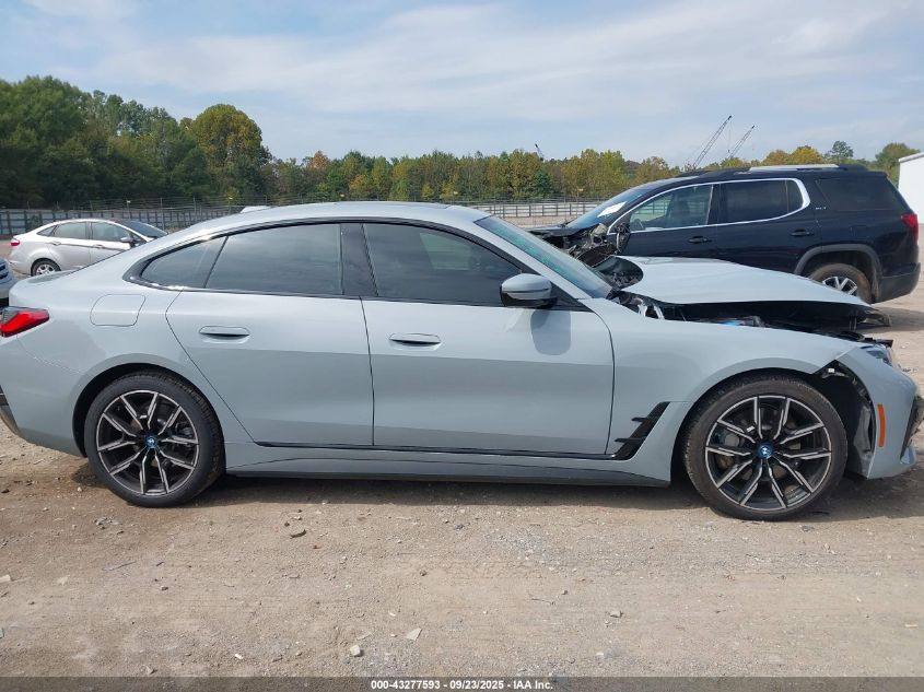 2023 BMW I4 Edrive40 VIN: WBY73AW03PFN60829 Lot: 43277593