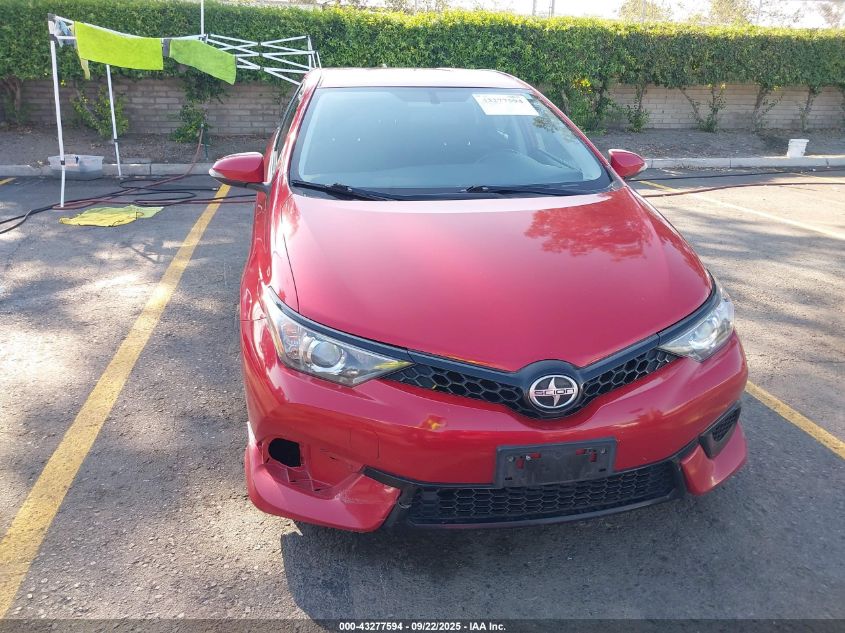 VIN: JTNKARJE8GJ507832 SCION IM 2016 RED Photo 13