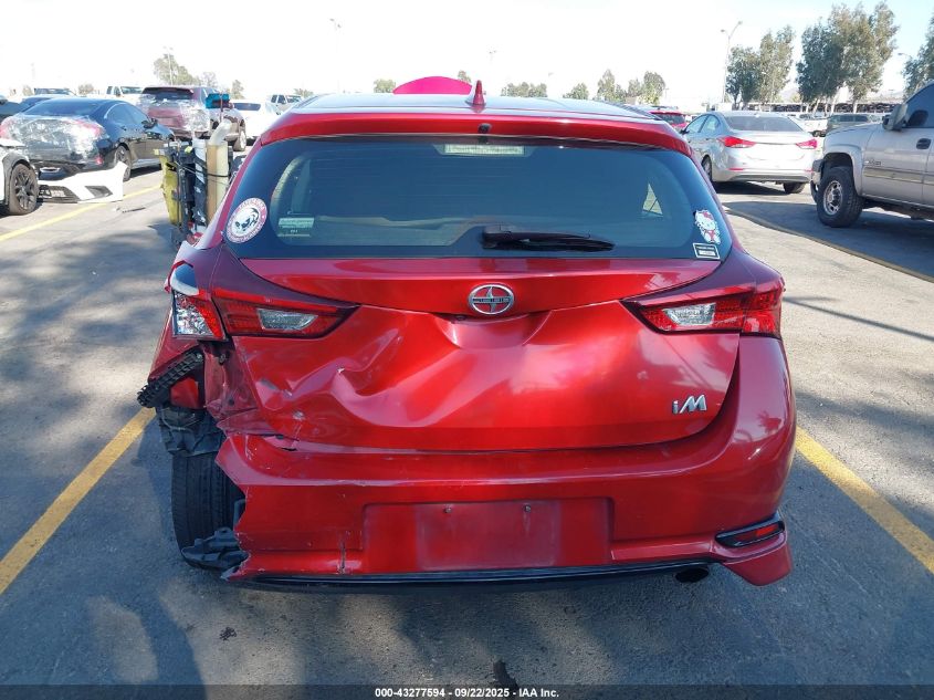 VIN: JTNKARJE8GJ507832 SCION IM 2016 RED Photo 17