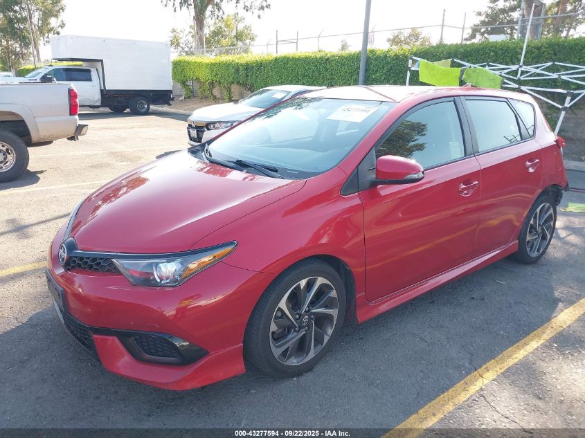 VIN: JTNKARJE8GJ507832 SCION IM 2016 RED Photo 2