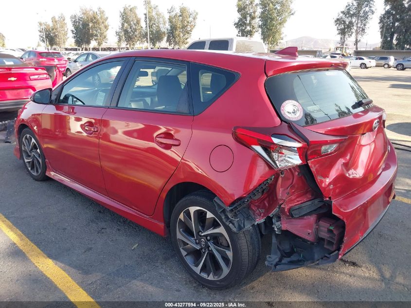 VIN: JTNKARJE8GJ507832 SCION IM 2016 RED Photo 3