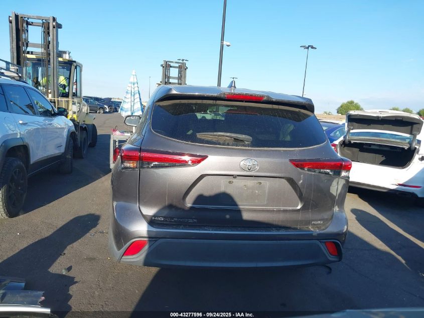 2021 Toyota Highlander L VIN: 5TDCZRBH1MS065291 Lot: 43277596