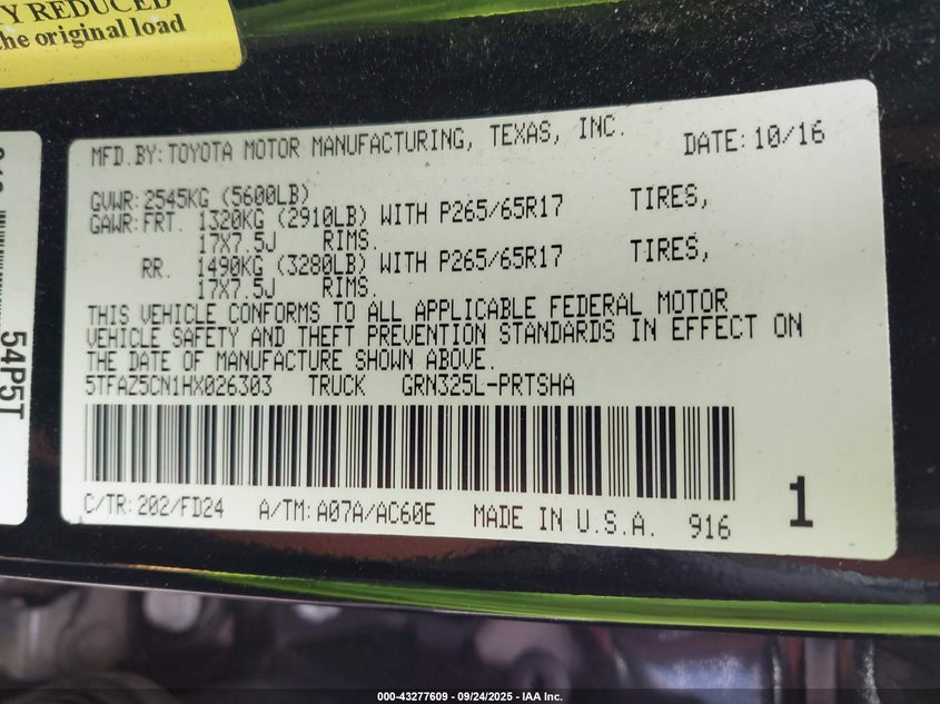 2017 TOYOTA TACOMA TRD SPORT - 5TFAZ5CN1HX026303