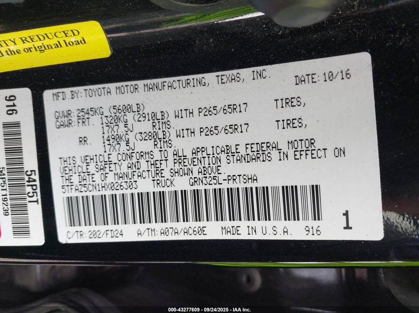 2017 TOYOTA TACOMA TRD SPORT - 5TFAZ5CN1HX026303