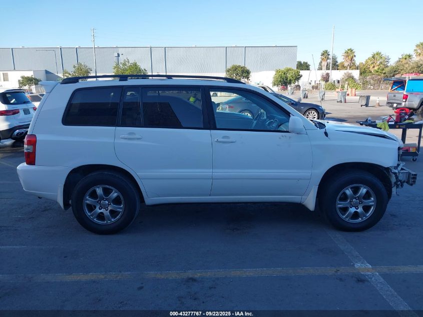 2007 Toyota Highlander V6 VIN: JTEHP21AX70198562 Lot: 43277767