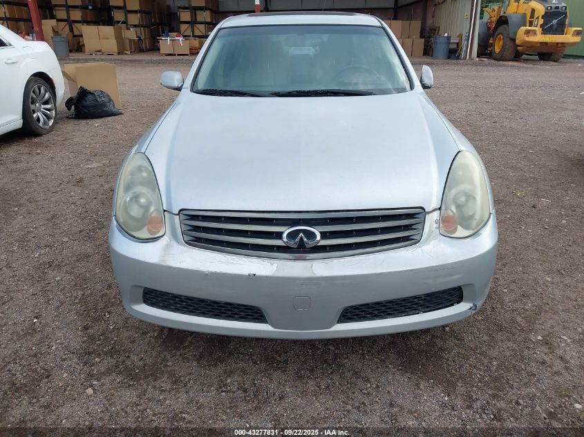 2006 Infiniti G35 VIN: JNKCV51EX6M514654 Lot: 43277831