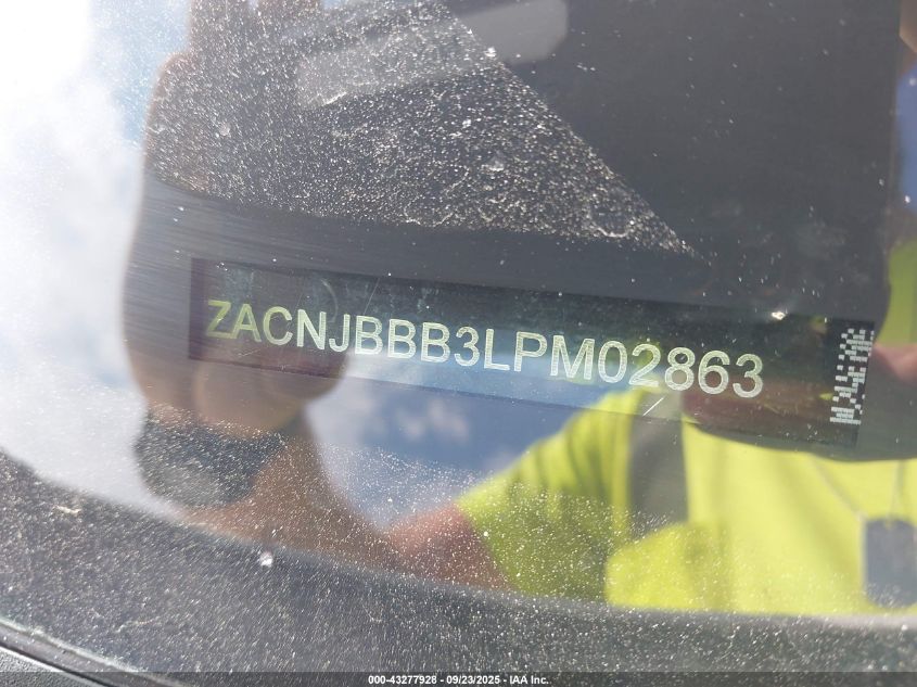 2020 Jeep Renegade Latitude 4X4 VIN: ZACNJBBB3LPM02863 Lot: 43277928