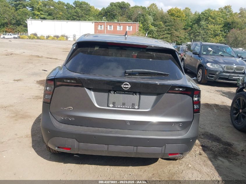2025 Nissan Kicks Sv Intelligent Awd VIN: 3N8AP6CB3SL357926 Lot: 43278001