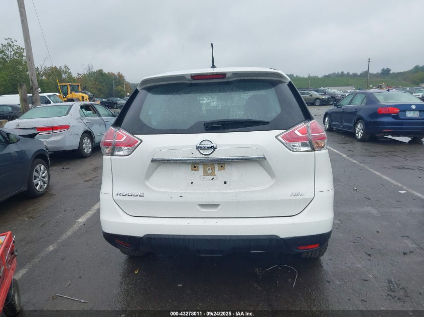 2016 Nissan Rogue S VIN: JN8AT2MV7GW141155 Lot: 43278011