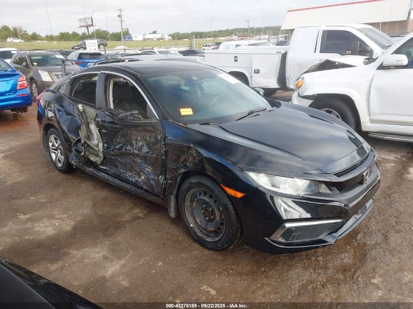 2020 Honda Civic Lx VIN: 19XFC2F61LE002683 Lot: 43278189