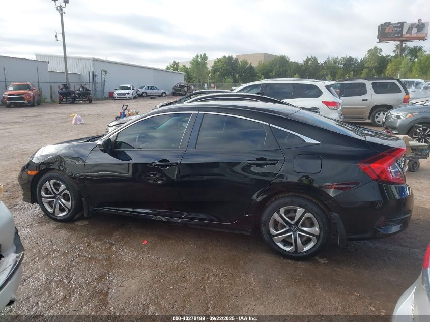2020 Honda Civic Lx VIN: 19XFC2F61LE002683 Lot: 43278189