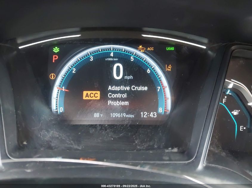 2020 Honda Civic Lx VIN: 19XFC2F61LE002683 Lot: 43278189