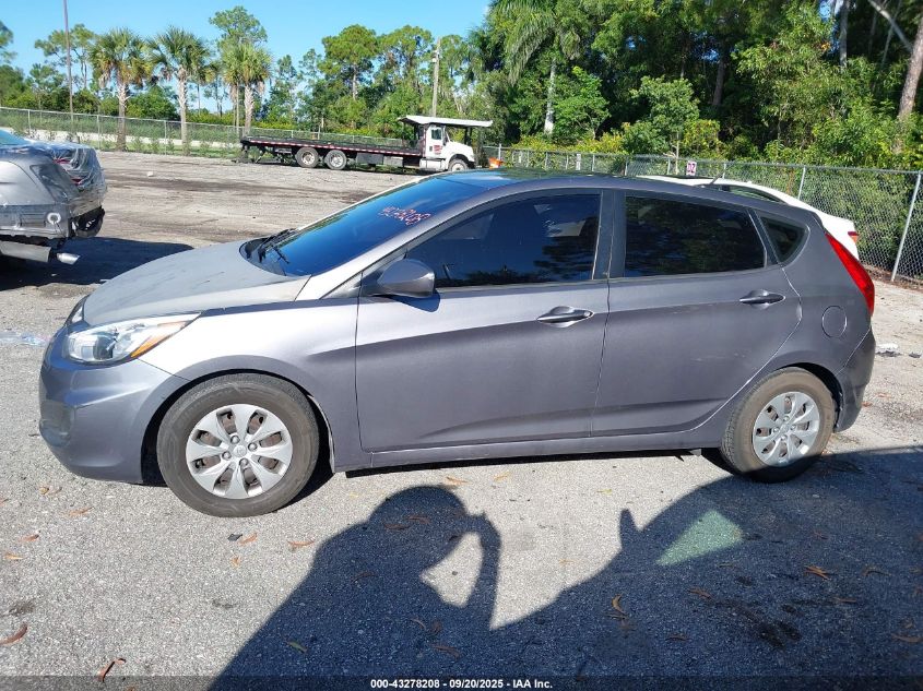 2015 Hyundai Accent Gs VIN: KMHCT5AE9FU208922 Lot: 43278208