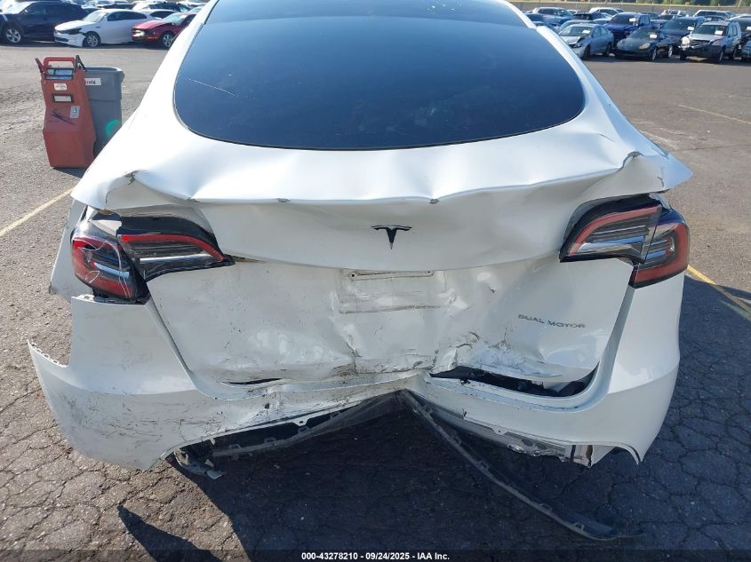 2023 Tesla Model Y Awd/Long Range Dual Motor All-Wheel Drive VIN: 7SAYGDEE5PF755573 Lot: 43278210