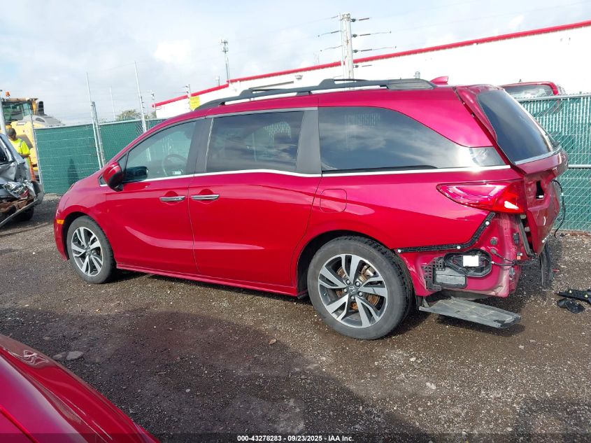 2022 Honda Odyssey Touring VIN: 5FNRL6H89NB011079 Lot: 43278283