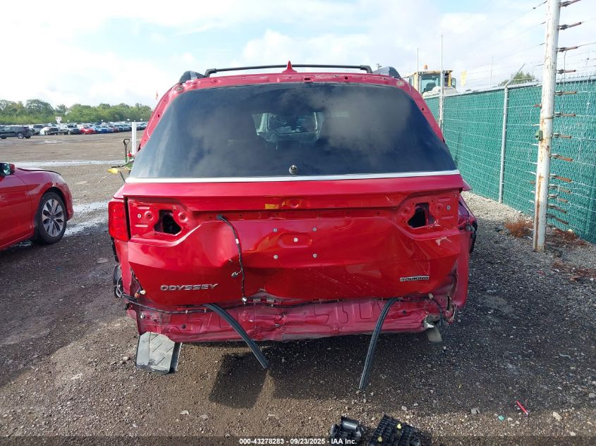 2022 Honda Odyssey Touring VIN: 5FNRL6H89NB011079 Lot: 43278283