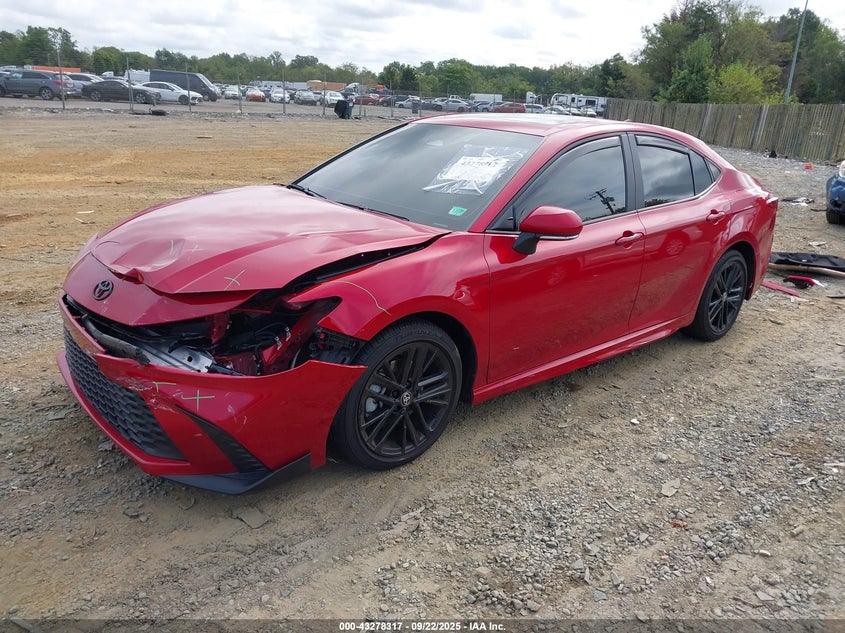 2025 Toyota Camry 2.5 Se Red Lot 111043278317 Vin 4T1DAACK2SU148238